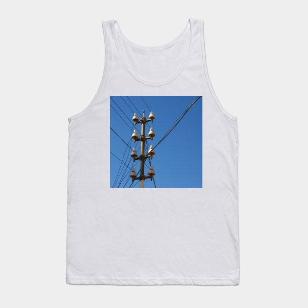 Telegraph Wires Tank Top by JohnDalkin